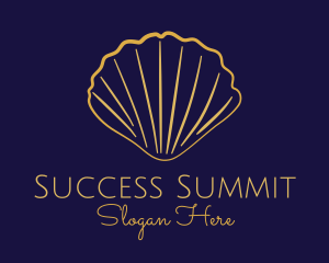 Gold Elegant Seashell logo design