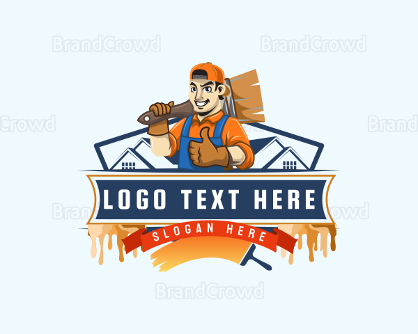 Painter Handyman Contractor Logo