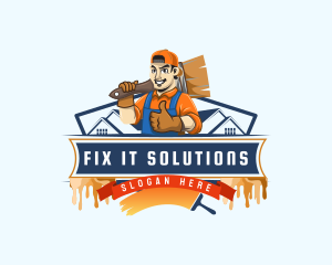 Handyman - Painter Handyman Contractor logo design