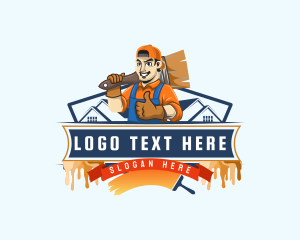 Mascot - Painter Handyman Contractor logo design