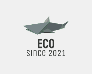 Water Park - Grey Shark Origami logo design
