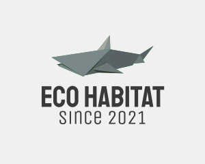 Biodiversity - Grey Shark Origami logo design