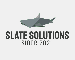 Grey Shark Origami  logo design