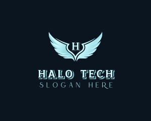 Halo Wings Memorial logo design