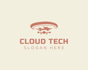 Cloud - Floating Drone Cloud logo design