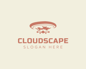 Floating Drone Cloud logo design