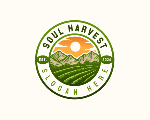 Agriculture Farming Land logo design