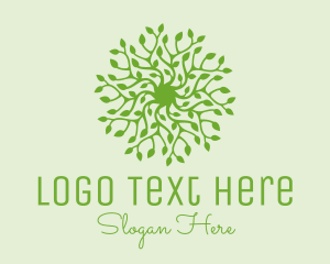 Biology - Green Vine Plant logo design