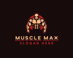 Bodybuilding - Bodybuilder Muscle Fitness logo design