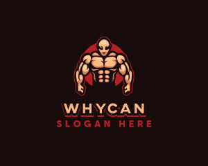 Muscle - Bodybuilder Muscle Fitness logo design
