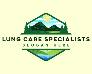 Mountain Outdoor Landscape Logo