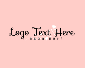 Lettering - Feminine Floral Script logo design