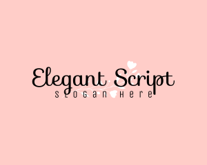 Feminine Floral Script logo design