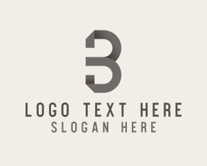 Letter B - Event Video Photographer Number 3 logo design