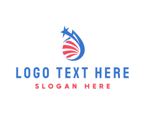 California - American Election Water logo design