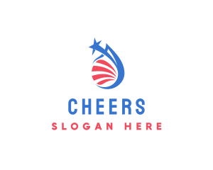 Droplet - American Election Water logo design