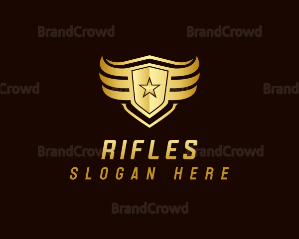 Star Shield Wings Logo