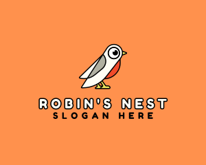 Robin - Big Eye Robin logo design