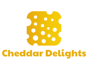 Cheddar - Yellow Cheese App logo design