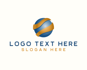 Metallic - Globe Luxe Digital logo design