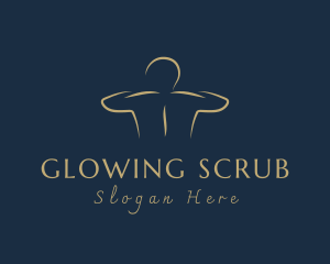 Exfoliation - Back Massage Therapy logo design