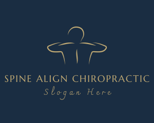 Chiropractor - Back Massage Therapy logo design