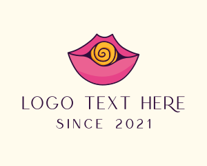 Porn - Adult Candy Lips logo design
