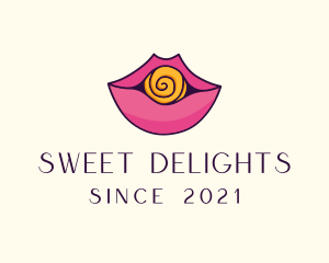 Lollipop - Adult Candy Lips logo design