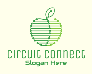 Circuits - Technology Apple Circuits logo design