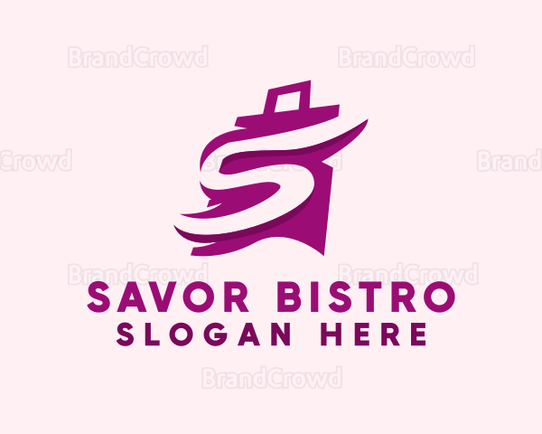 Letter S Hand Bag Logo