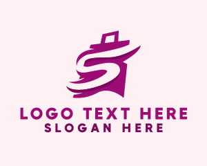 Online Store - Letter S Hand Bag logo design