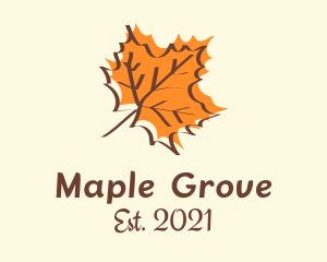 Maple - Autumn Maple Leaf logo design