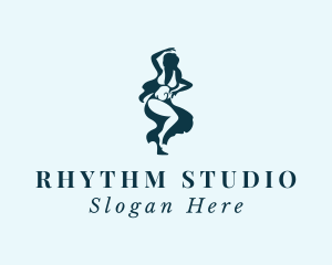 Dance - Sexy Woman Dancing logo design