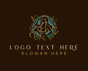 Alluring - Floral Sexy Lingerie logo design