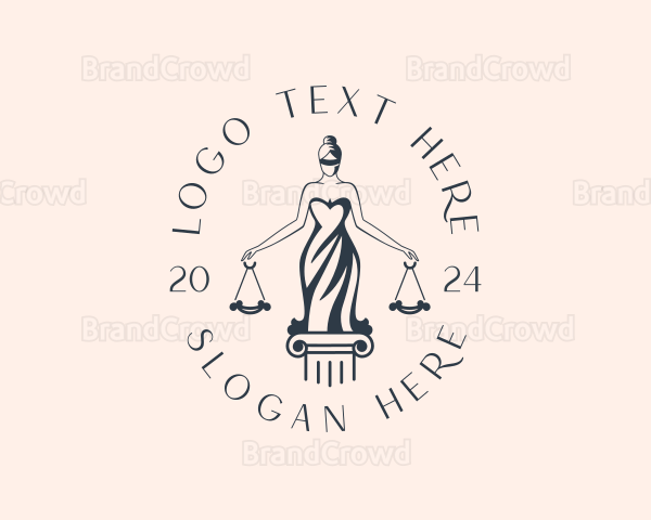 Female Justice Scale Logo