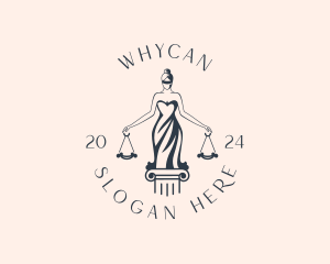 Female Justice Scale Logo