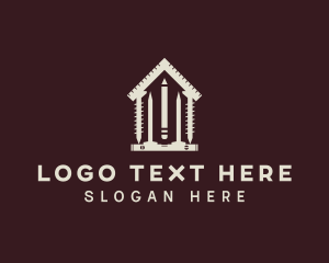 Construction - House Construction Tools logo design