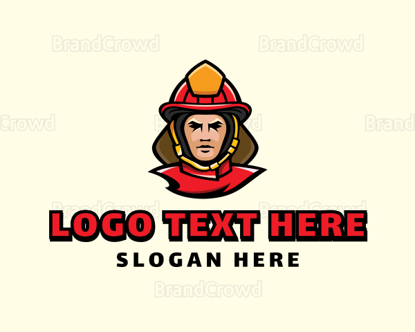 Fireman Emergency Rescue Logo