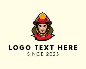 Fire Protection - Fireman Guy Rescue logo design