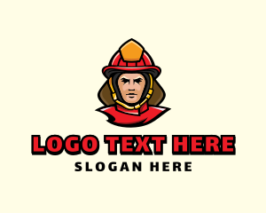 Guy - Fireman Emergency Rescue logo design