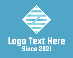 Bars - Letter Z Tech Diamond logo design