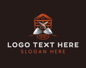 Stonework - Brick Trowel Builder logo design