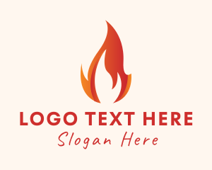 Gas Station - Blazing Fire Energy logo design