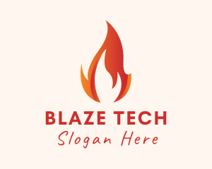 Blazing Fire Energy  logo design