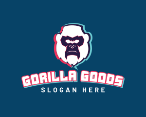 Gorilla - Gaming Gorilla Glitch logo design