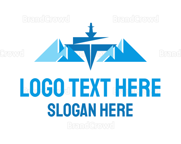 Winter Glacier Ship Logo