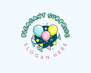 Surprise - Balloon Party Confetti logo design