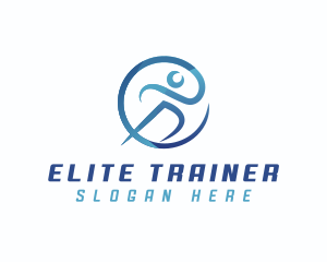 Running Marathon Athlete logo design