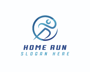 Running Marathon Athlete logo design