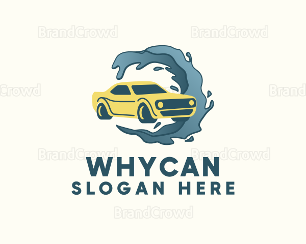 Auto Car Wash Service Logo